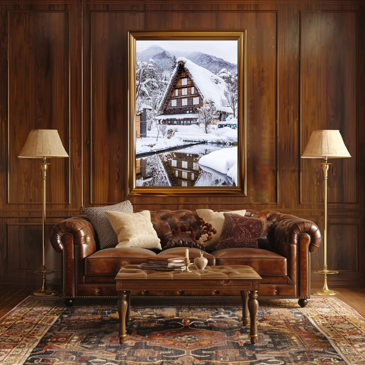 Winter in Shirakawa-go Poster