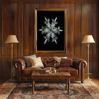 Intricate Snowflake Design Poster