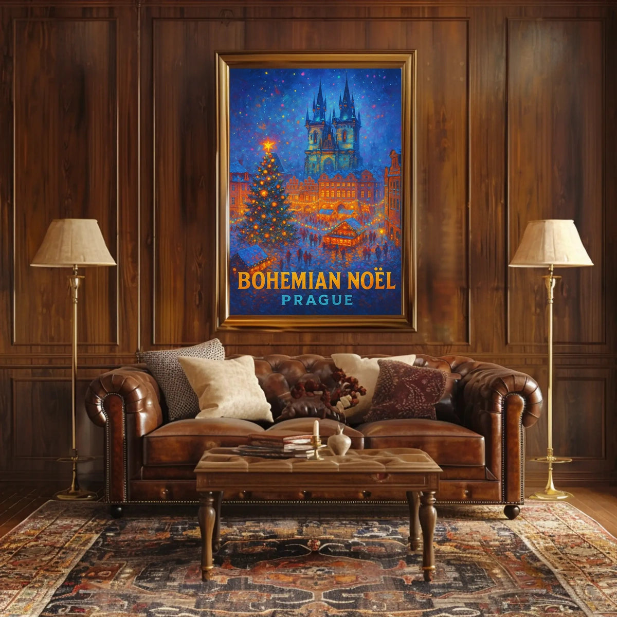 Bohemian Noël Prague Poster