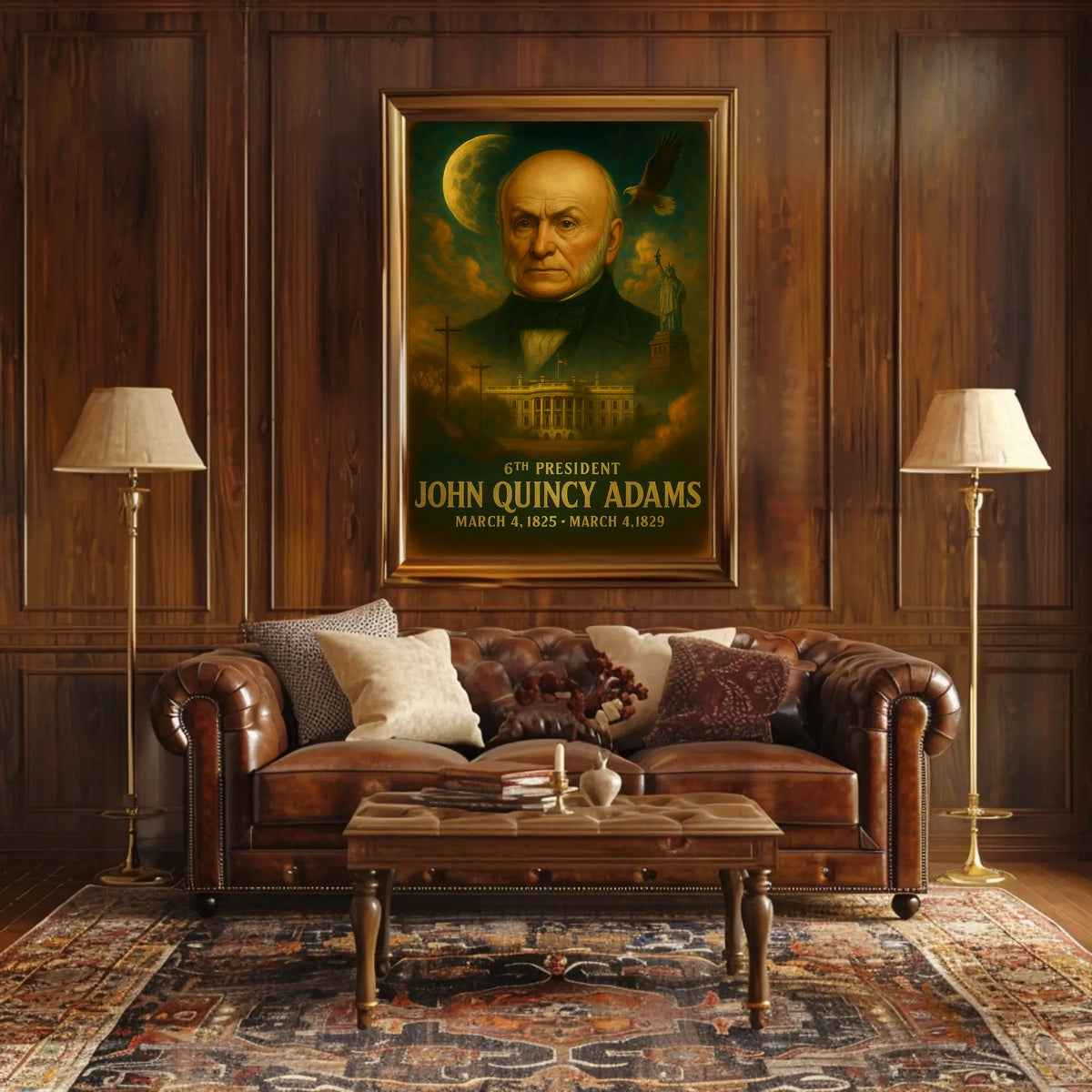 John Quincy Adams Presidential Neoclassical Realism Poster