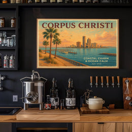 Coastal Serenity Corpus Christi Poster Print