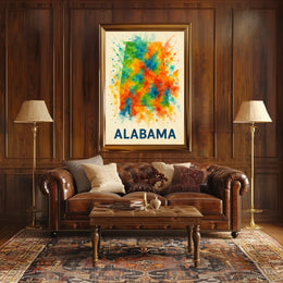 Vibrant Alabama Poster
