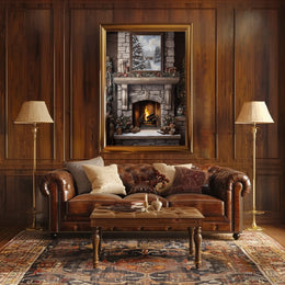Cozy Winter Hearth Poster