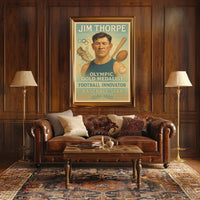 Celebrating a Sports Legend Jim Thorpe Poster