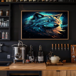 Majestic Wolf In The Night Poster