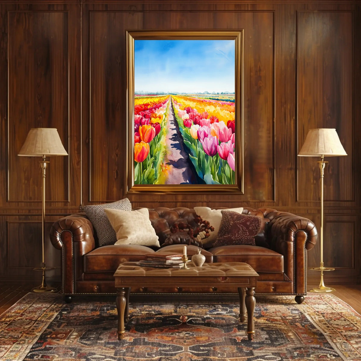 Netherlands Keukenhof Gardens Tulip Fields Poster
