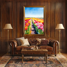 Netherlands Keukenhof Gardens Tulip Fields Poster