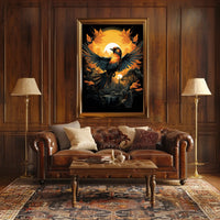 Sunset Symphony A BirdS Journey Poster