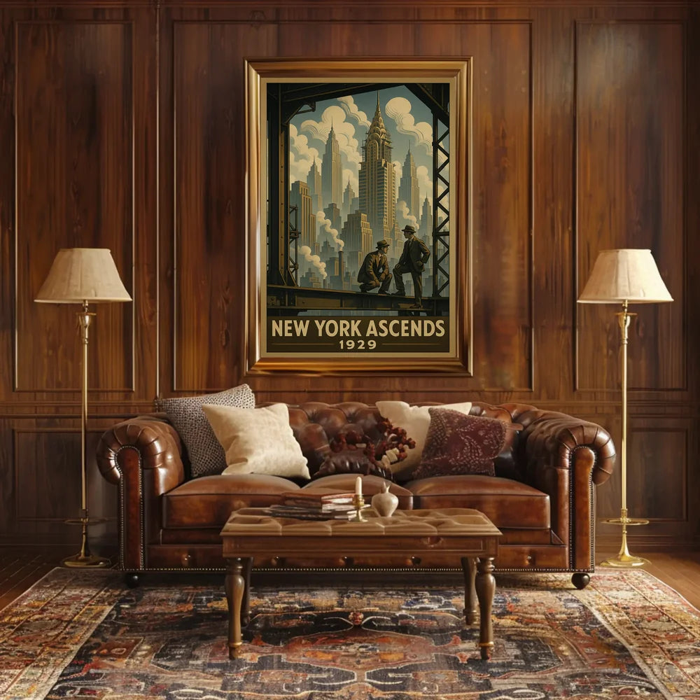 New York City 1929 Urban or Cityscape Poster PosterGoat