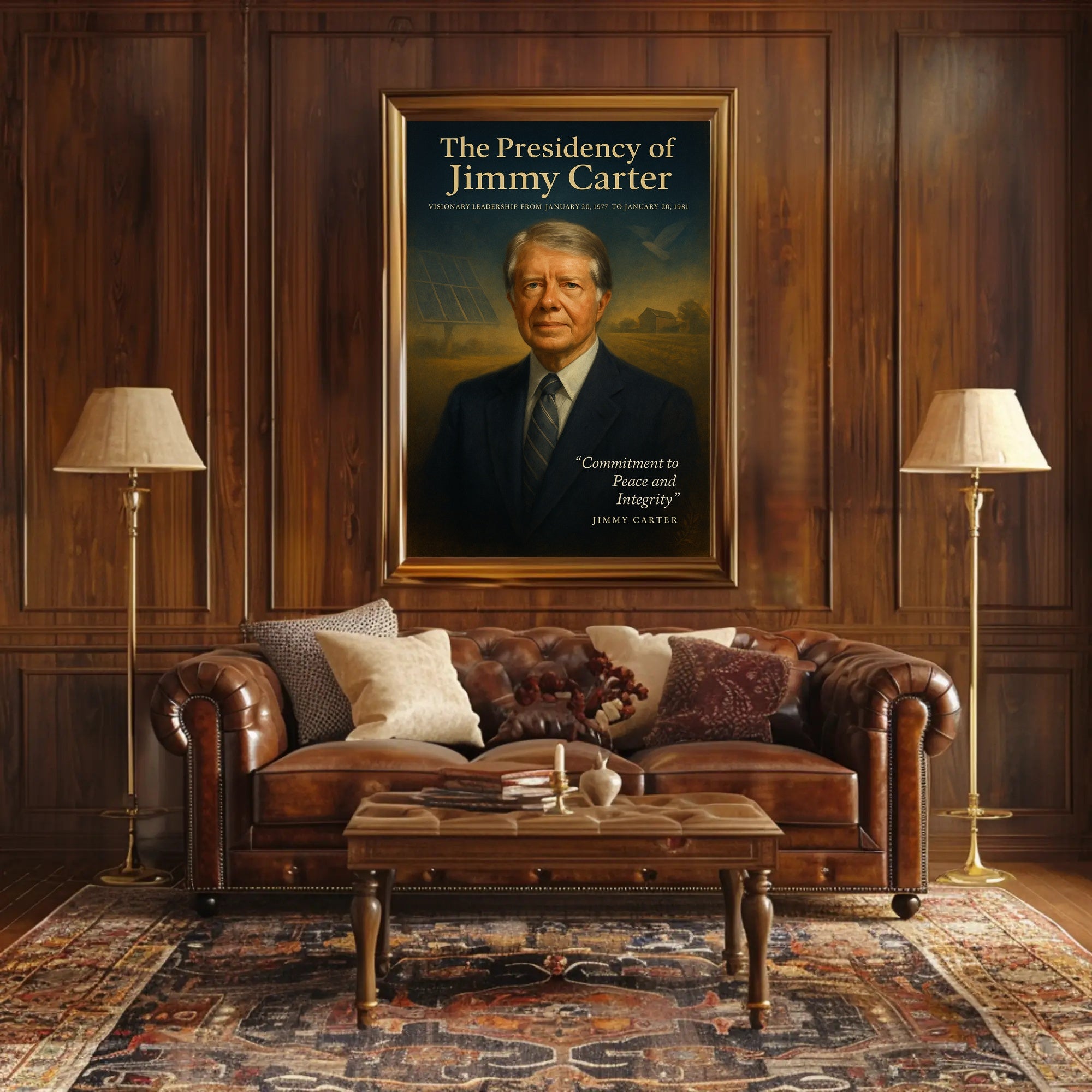 Jimmy Carter Visionary Leadership Poster