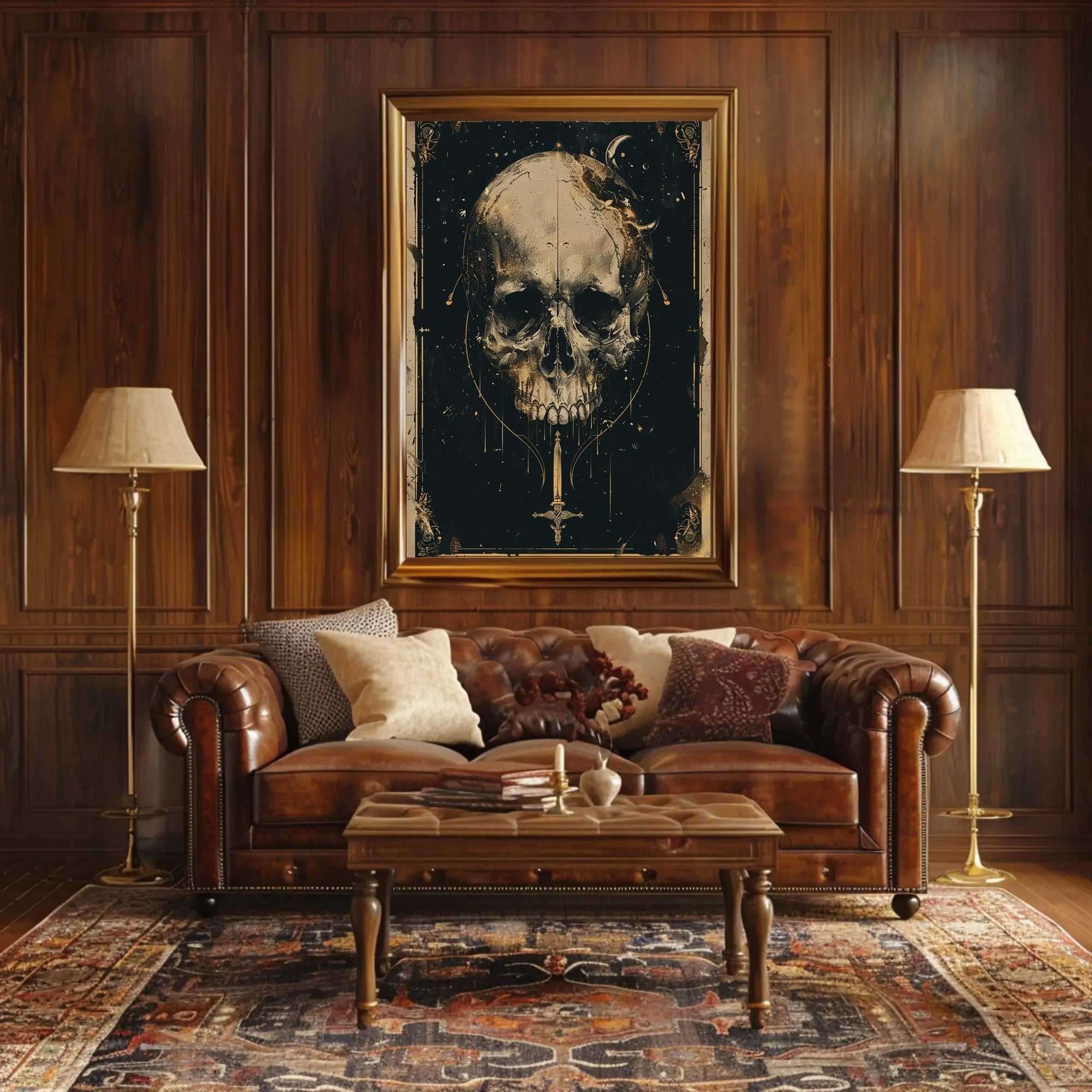 Celestial Skull Poster PosterGoat