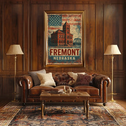 Fremont Heritage Vintage Patriotic Poster