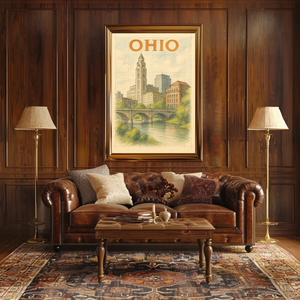 Ohio Cityscape Poster