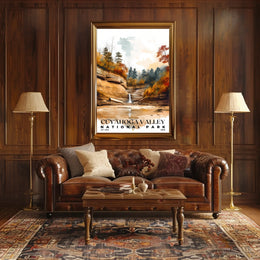 Cuyahoga Valley Watercolor Wall Art Poster