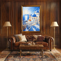 Santorini Mosaic Poster