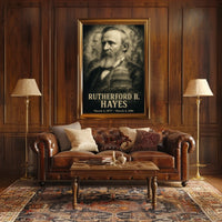 Rutherford B. Hayes 19th President of the United States Double Exposure Poster
