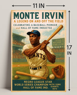 Monte Irvin A Baseball Legend Poster PosterGoat