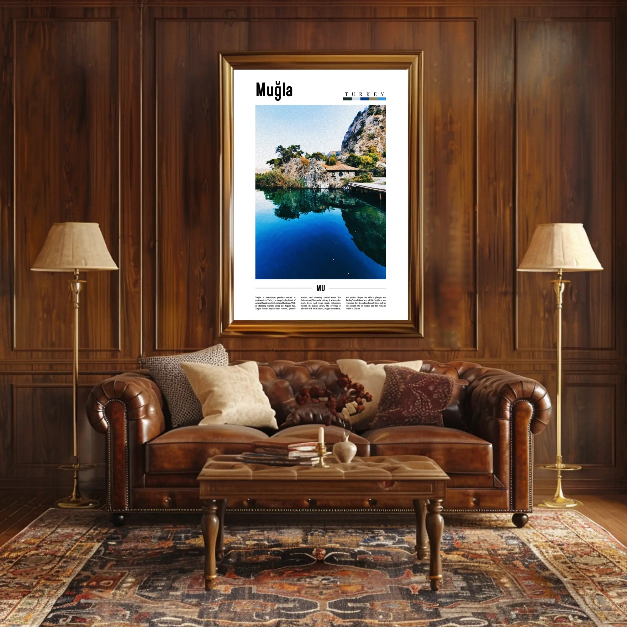 Muğla's Natural Beauty and Cultural Heritage Travel Poster PosterGoat