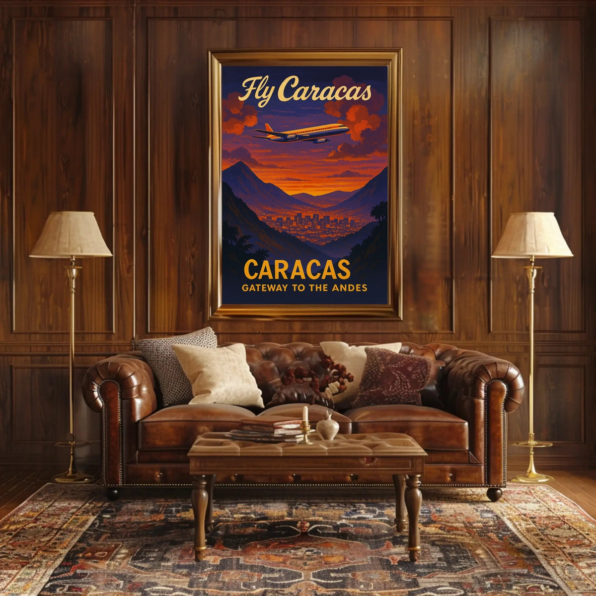 Fly Caracas Gateway to the Andes Poster