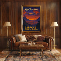 Fly Caracas Gateway to the Andes Poster