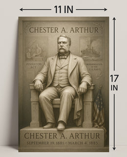 Chester A. Arthur 21st President Poster PosterGoat