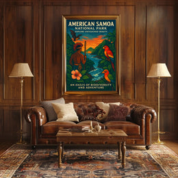 Explore Samoa's Unrivaled Beauty: American National Park Poster