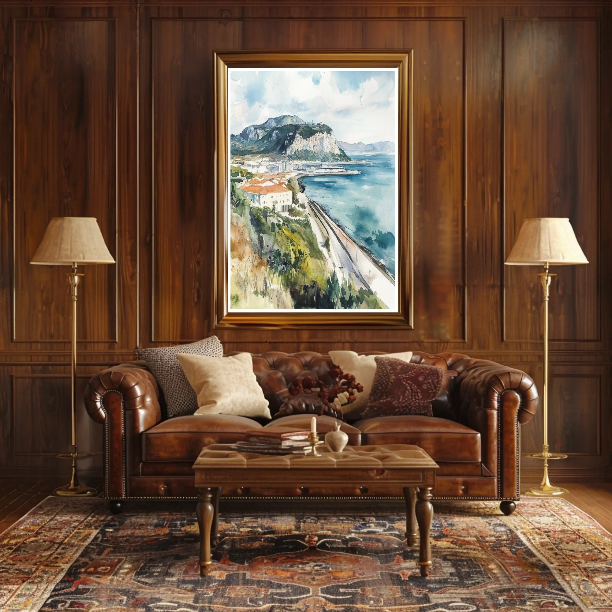 Coastal Landscape Painting Poster PosterGoat
