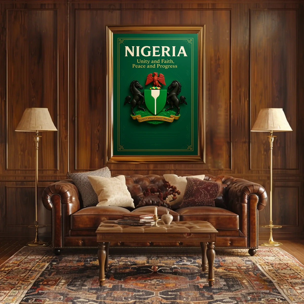 Nigeria Unity and Progress Poster