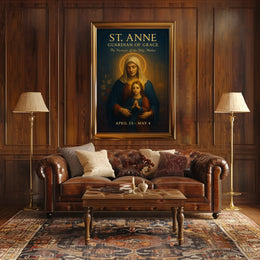St. Anne Devotional Masterpiece: Cultural or Heritage Poster PosterGoat