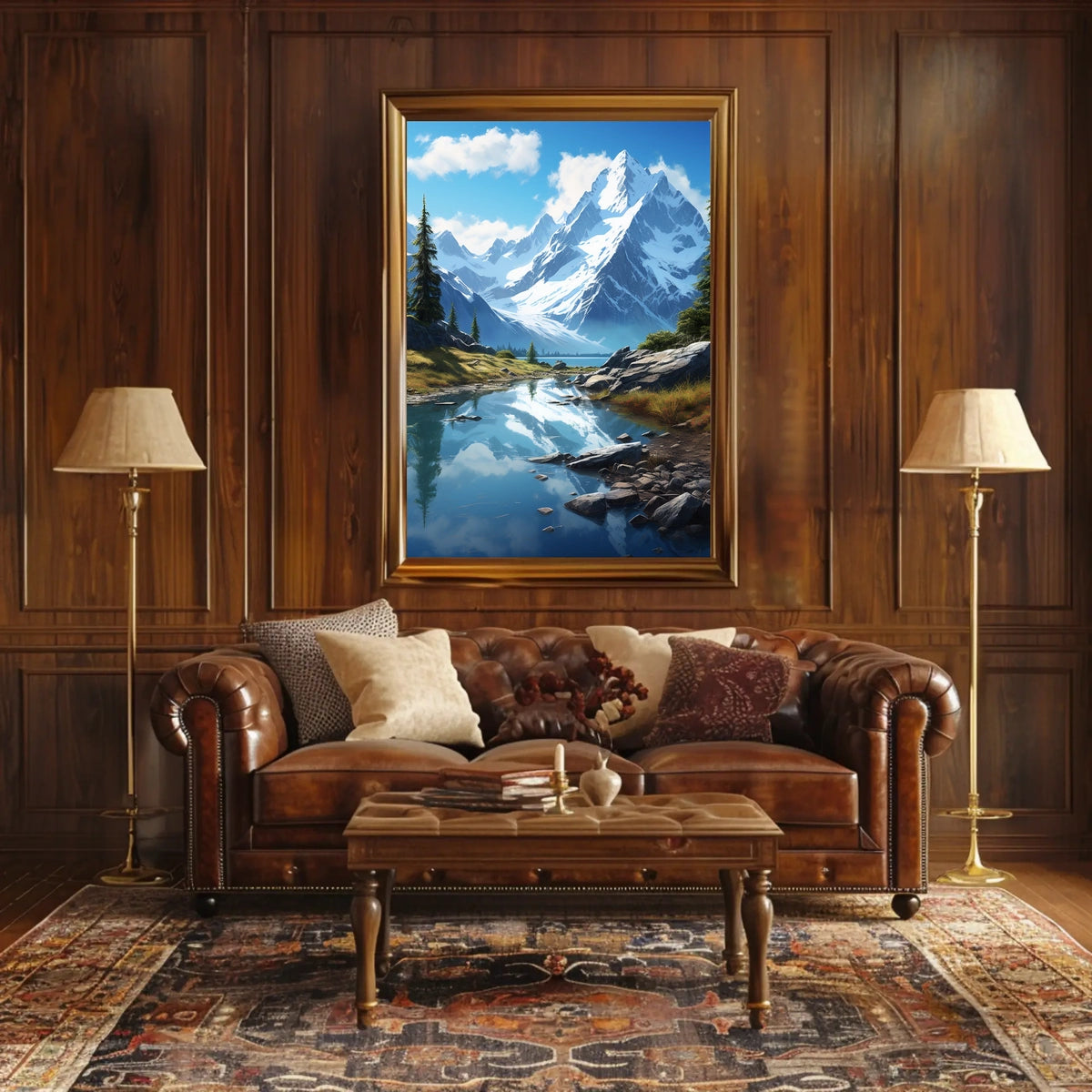 Majestic Mountain Landscape Poster
