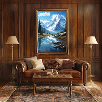 Majestic Mountain Landscape Poster