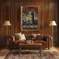 Racine, Wisconsin Lighthouse Poster