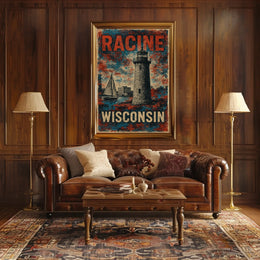 Racine, Wisconsin Lighthouse Poster