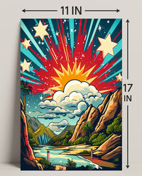 Celestial Landscape Poster