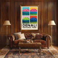 Denali National Park A Pop Art Perspective Poster