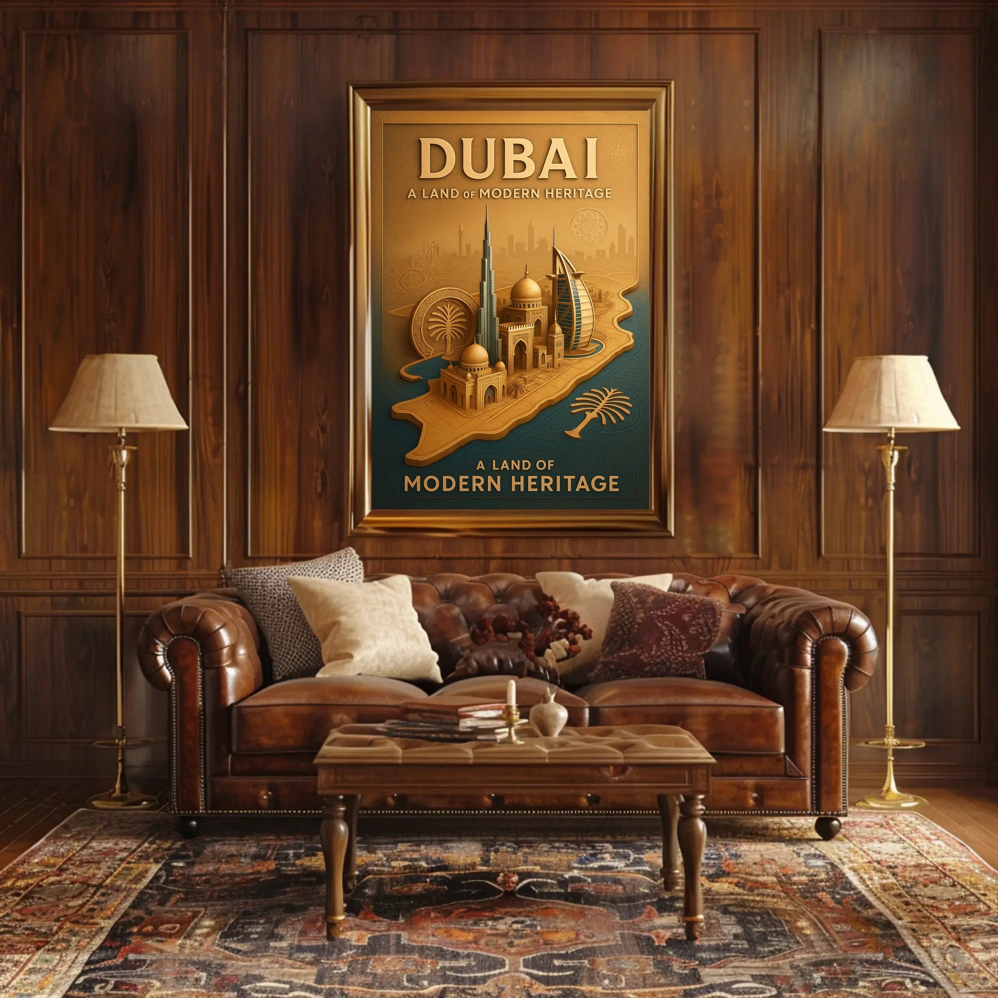 Dubai's Architectural Harmony: Urban or Cityscape Poster