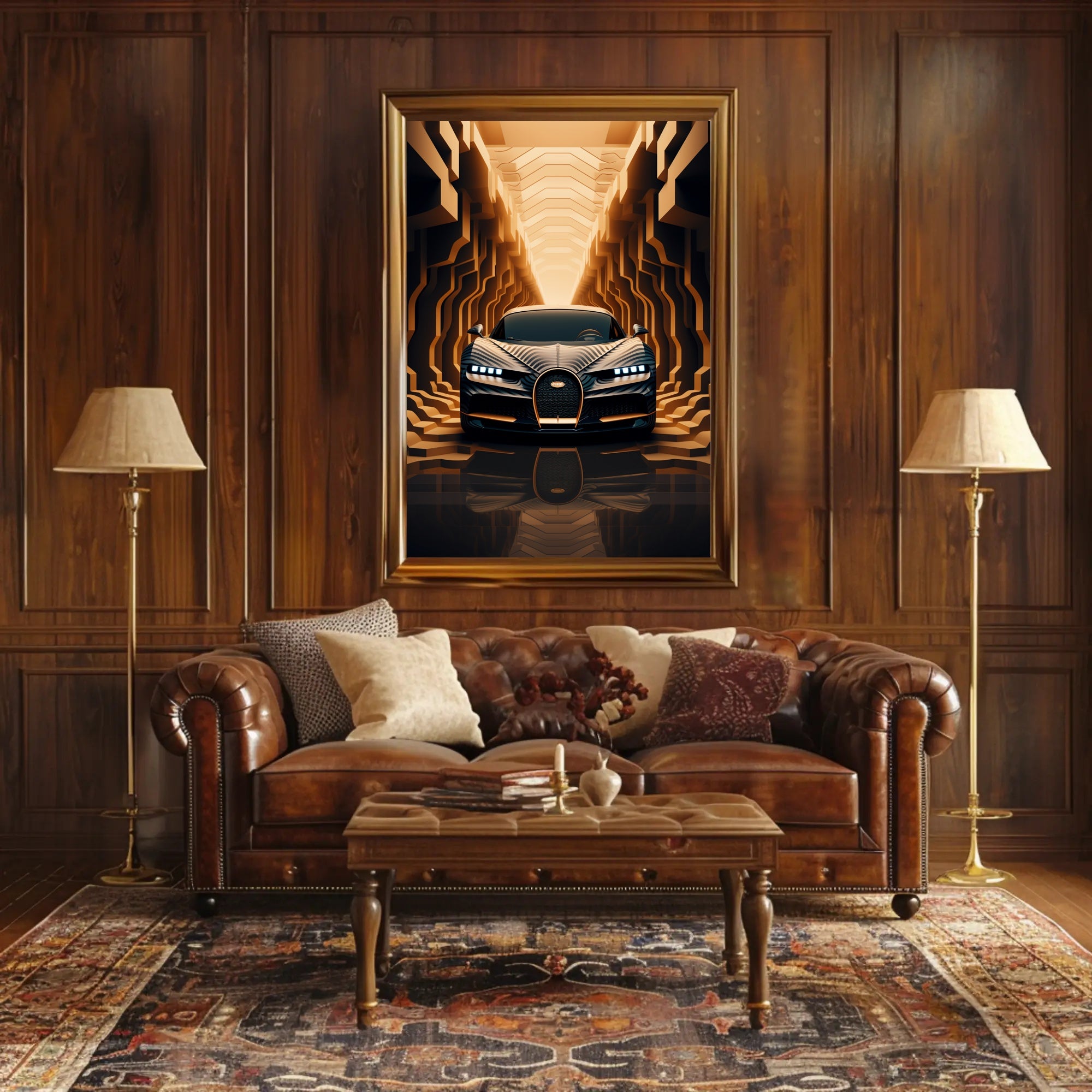 Futuristic Elegance on Wheels Poster PosterGoat
