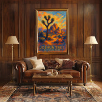 Joshua Tree National Park Poster Desert Landscape Wall Art
