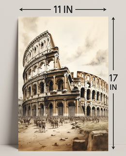 The Colosseum A Timeless Icon Poster