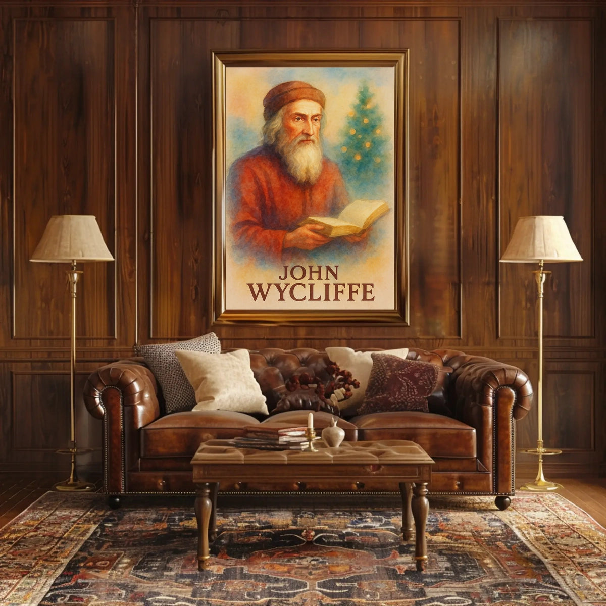 John Wycliffe Literary Icon Prime Historical or Presidential Poster
