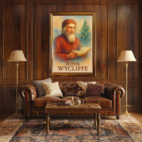 John Wycliffe Literary Icon Prime Historical or Presidential Poster