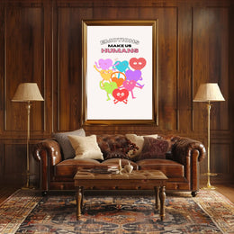 Emotions Make Us Humans Motivational or Quote Poster PosterGoat