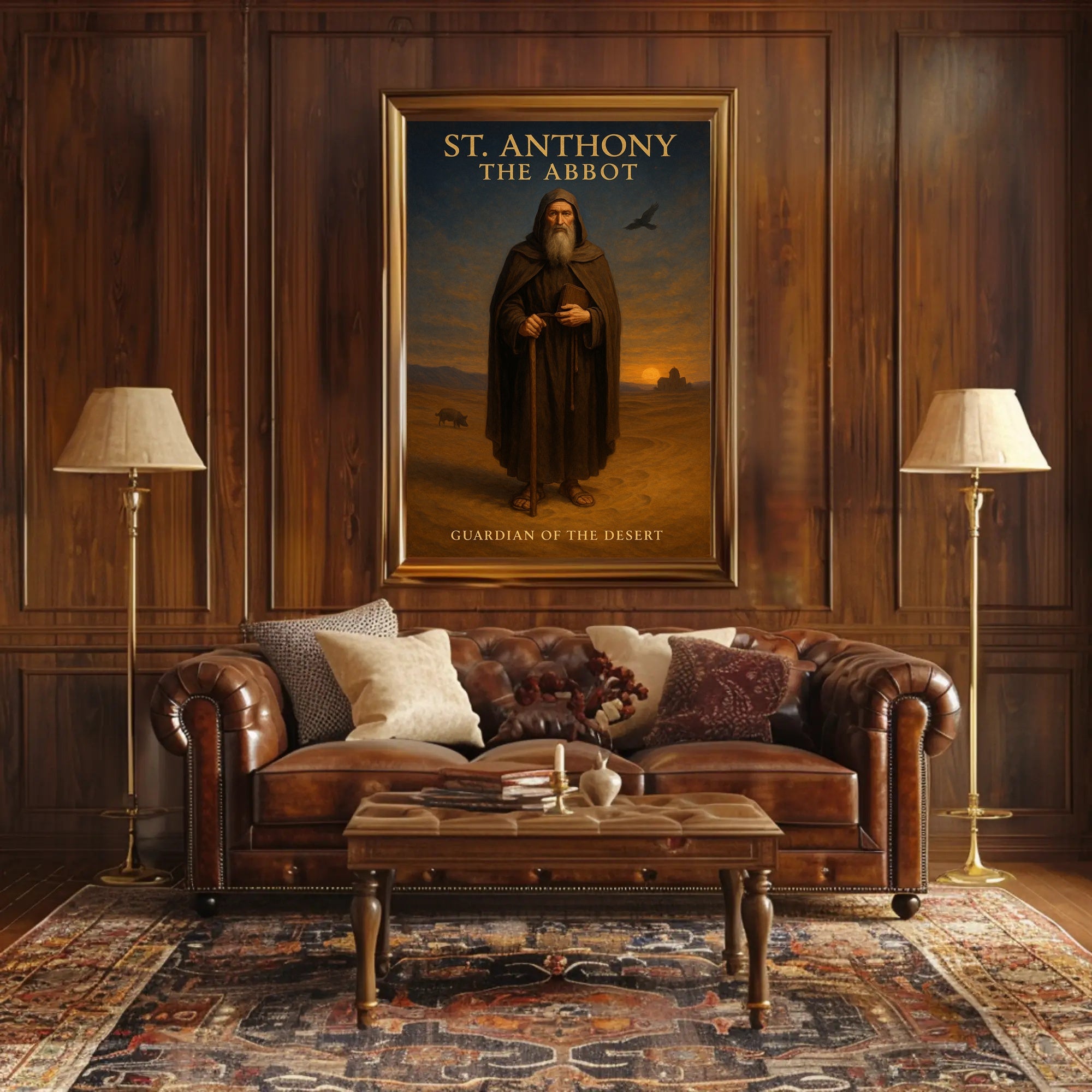 St. Anthony Desert Reverence Cultural or Heritage Poster PosterGoat