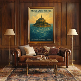 Mont-Saint-Michel A Timeless Tapestry Poster