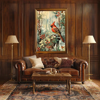 Cardinal In Winter Wonderland Poster