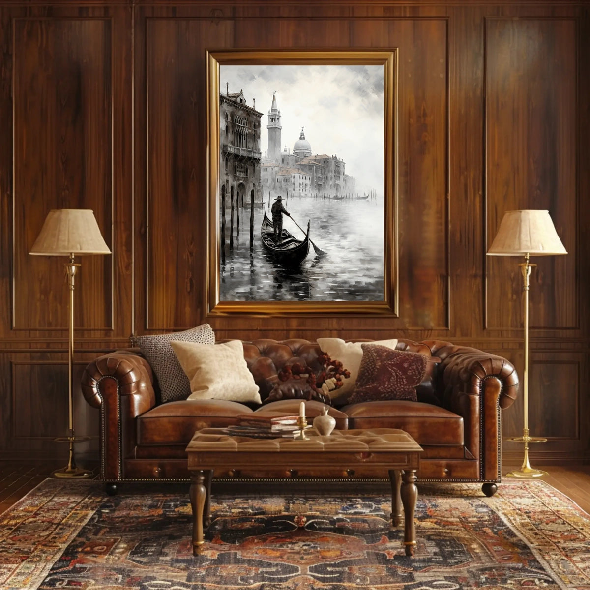 Venetian Gondola Voyage in Venice Travel Poster