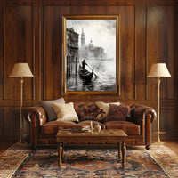 Venetian Gondola Voyage in Venice Travel Poster