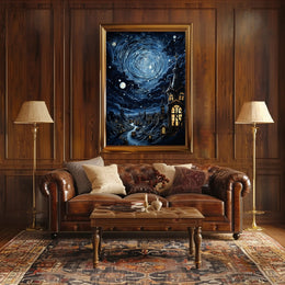 Enchanted Nightscape Poster PosterGoat