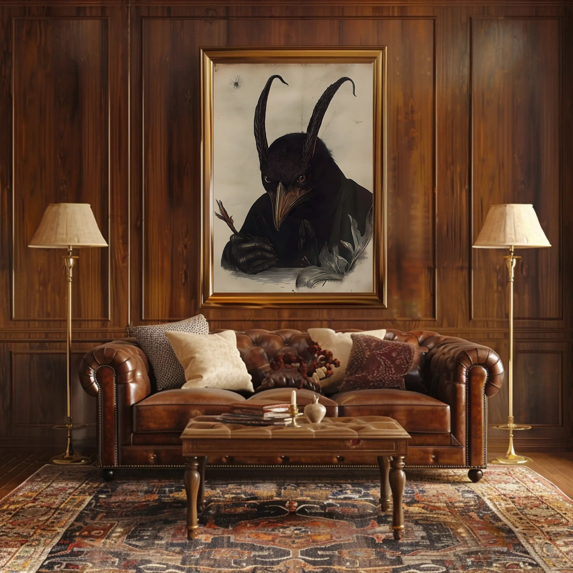 Surreal Anthropomorphic Creature Fantasy Art Poster PosterGoat