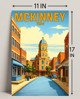 McKinney, Texas Poster PosterGoat